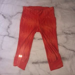 Under Armor • Capri Work Out Pants Orange